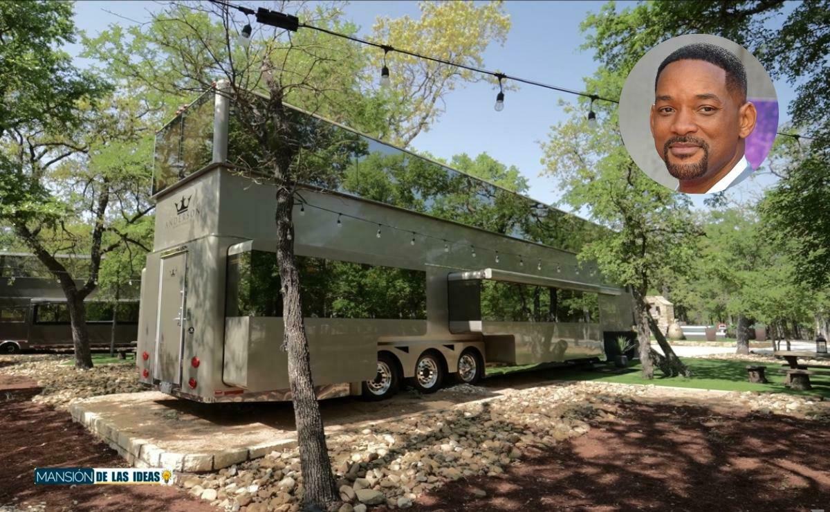 Will Smith motor home|exclusive location motor home Will Smith|exterior motor home Will Smith|dining room motor home Will Smith|living room motor home Will Smith|personal dressing room motor home Will Smith|bathroom motor home Will Smith|living room motor home Will Smith|Will Smith mobile home bedroom